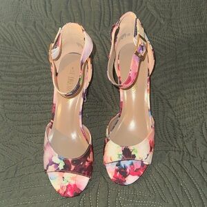 Dream Pairs Colorful Floral Heels